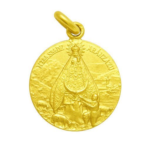 Medalla Oro 18kts Nuestra Sra De Aranzazu 25mm M1/1/197/25