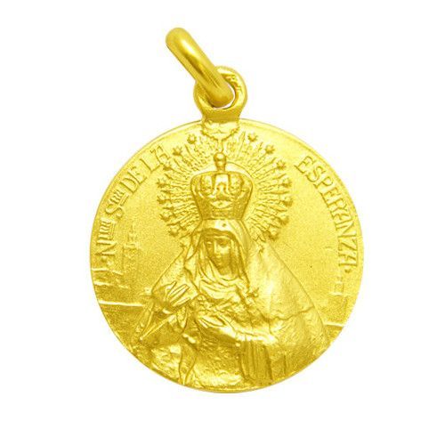 Medalla Oro 18kts Nuestra Sra De La Esperanza 16mm M1/1/50/16