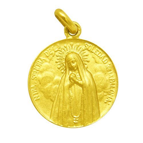 Medalla Oro 18kts Nuestra Sra De La Soledad 16mm M1/1/71/16