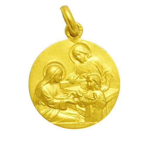 Medalla Oro 18kts Sagrada Familia 30mm M1/1/98/30