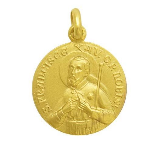 Medalla Oro 18kts San Francisco Javier 25mm M1/1/54/25