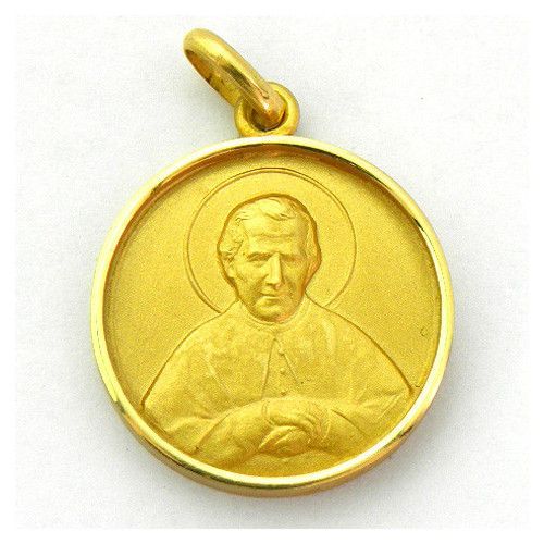 Medalla Oro 18kts San Juan Bosco 19mm M1/9/131/19