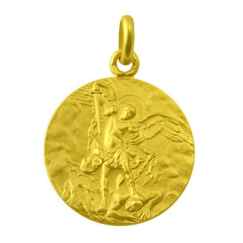Medalla Oro 18kts San Miguel Arcangel 25mm M1/1/79/25