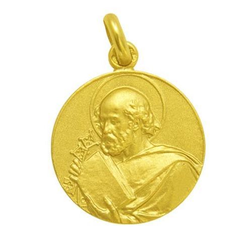 Medalla Oro 18kts San Pancracio 20mm M1/1/24/20