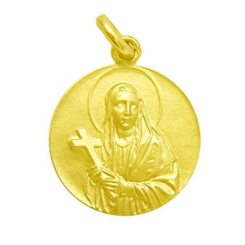 Medalla Oro 18kts Santa Elena 18mm M1/1/86/18