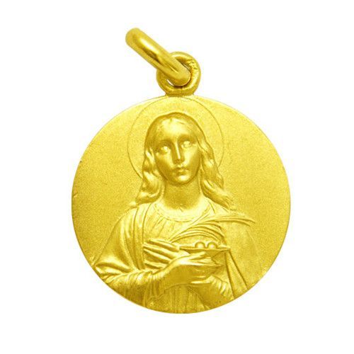 Medalla Oro 18kts Santa Lucia 16mm M1/1/91/16