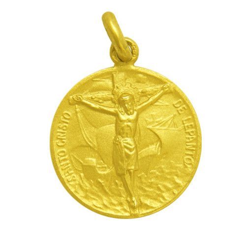 Medalla Oro 18kts Santo Cristo De Lepanto 20mm M1/1/88/20