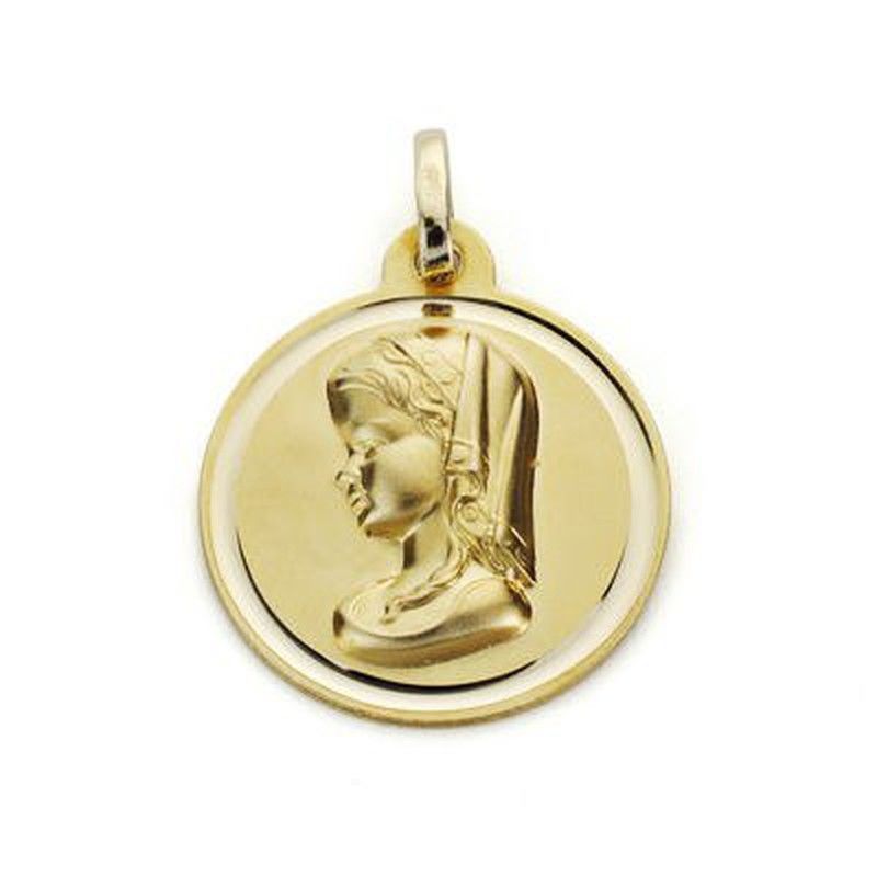 Medalla Oro 18kts Virgen Niña 18mm 27000162