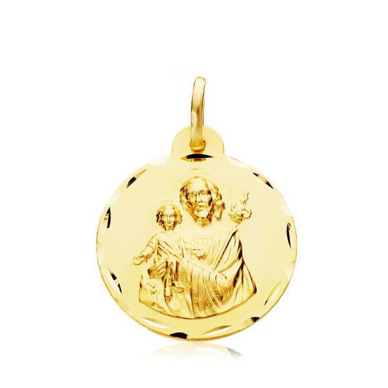 Medalla Oro 9kts 18mm 9KP8085-318 San Jose