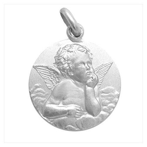 Medalla Plata Angel Serafin 22mm MP1/1/4/22/0