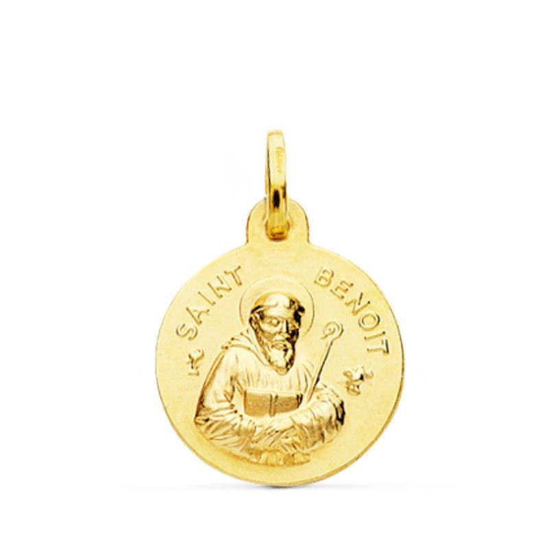 Medalla Saint Benoit Oro 18kts 16mm 07000820
