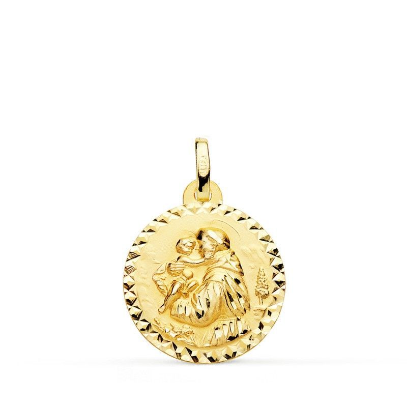 Medalla San Antonio Oro 18kts Cruzada 18mm P8099-918