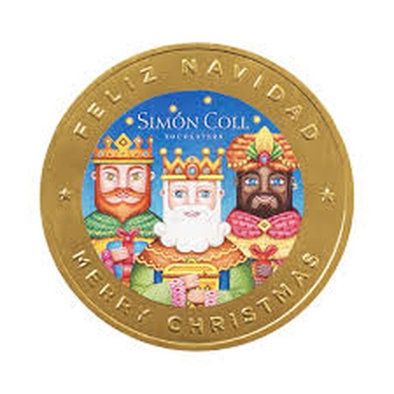 Medallón chocolate reyes 10 cm