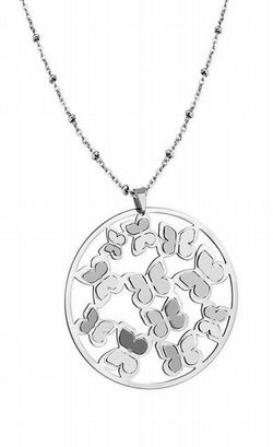 Medallón largo de mariposas Lotus