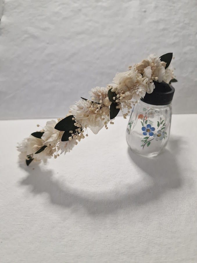 Media Corona Color Neutro Elena 25 cm