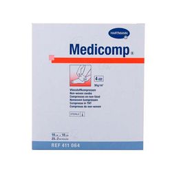 Medicomp Compresas Non Woven 10 X 10 Cm 25 Sobres 2 U