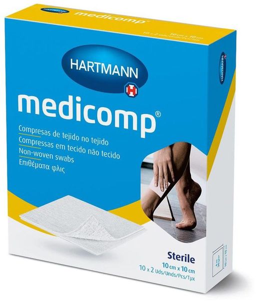 Medicomp Gasas Tejido no Tejido 10x10 10x2 Unidades