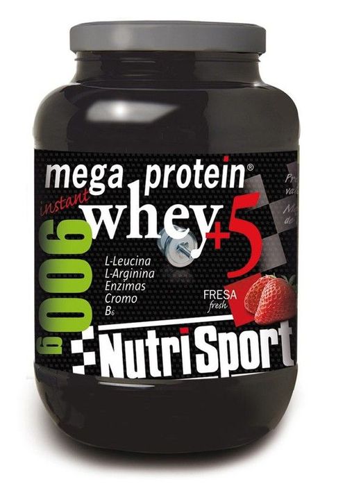 Mega Protein Whey + 5 Fresa 900 Gr