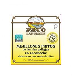 Mejillones fritos en escabeche  8-10 pz paco lafuente ro115 g