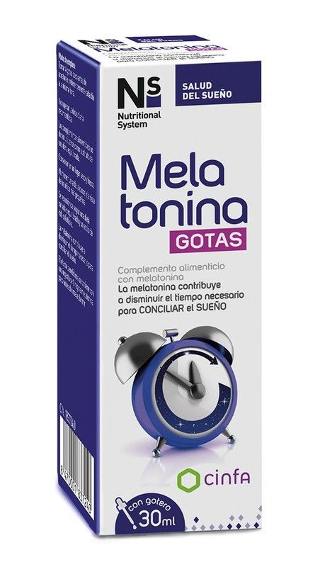 Melatonina ns 30 ml gotas con gotero