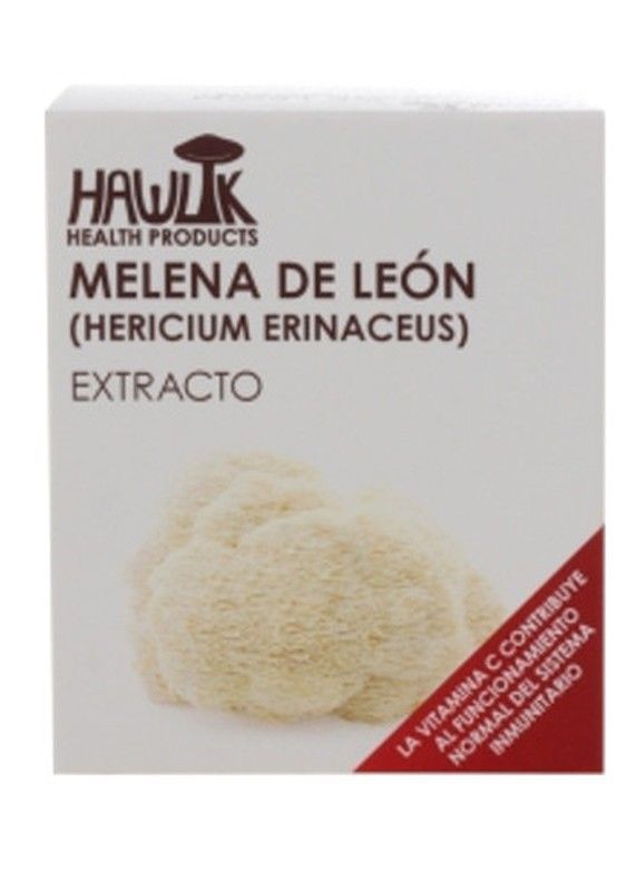Melena De León (Hericium Erinaceus) Extracto Puro 60 Cápsulas Hawlik