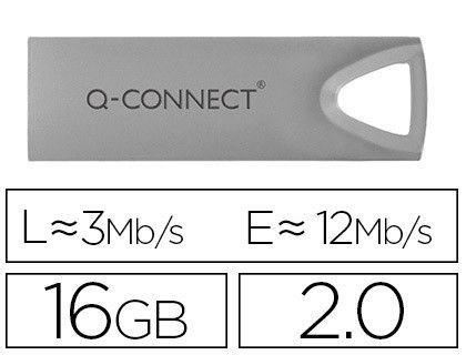 Memoria usb q-connect flash premium 16 gb 2.0