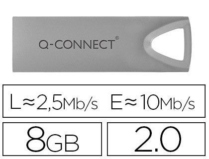 Memoria usb q-connect flash premium 8 gb 2.0