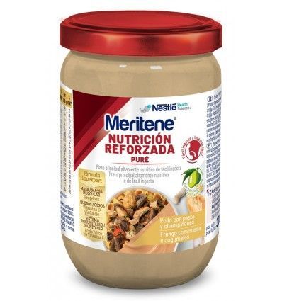 Meritene puré 1 envase pollo con pasta y champiñones - Tarro 300g