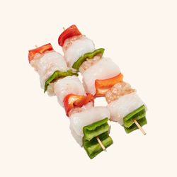 Merluza y langostino Brochetas  2 uni de 150 gr c/u