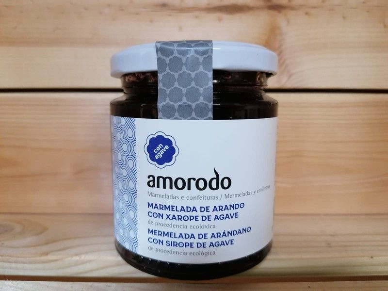 Mermelada ecológica de arándano con sirope de ágave