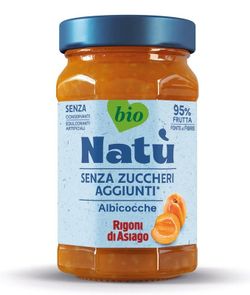 Mermelada Natural Bio Albaricoque Sin Azúcar Natú Rigoni 240 Grs