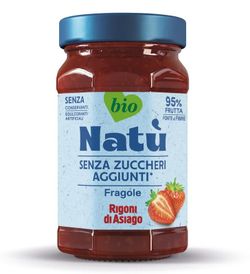Mermelada Natural Bio Fresa Sin Azúcar Natú Rigoni 240 Grs