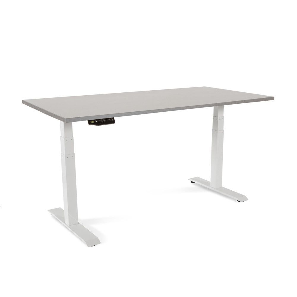 Mesa 160 cm Regulable En Altura Electricamente Con 3 Telescopicos Gris