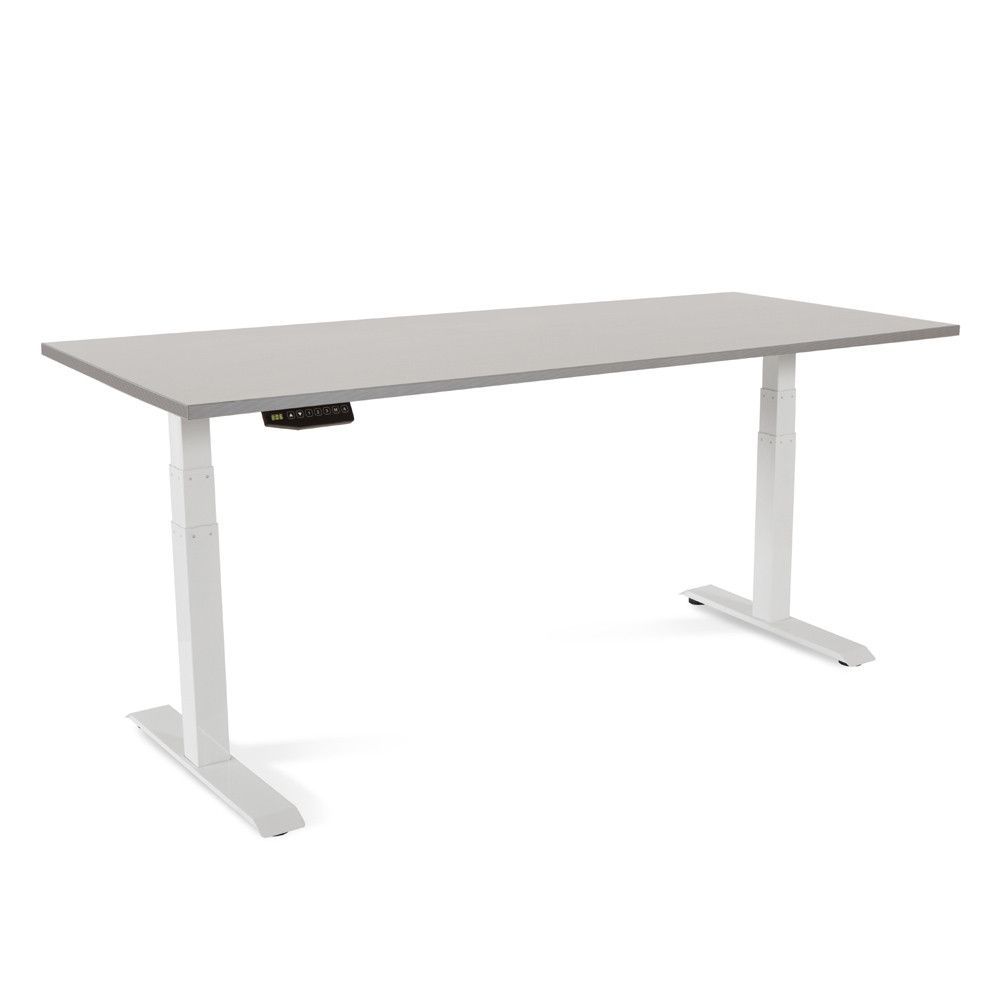 Mesa 180 cm Regulable En Altura Electricamente Con 3 Telescopicos Gris