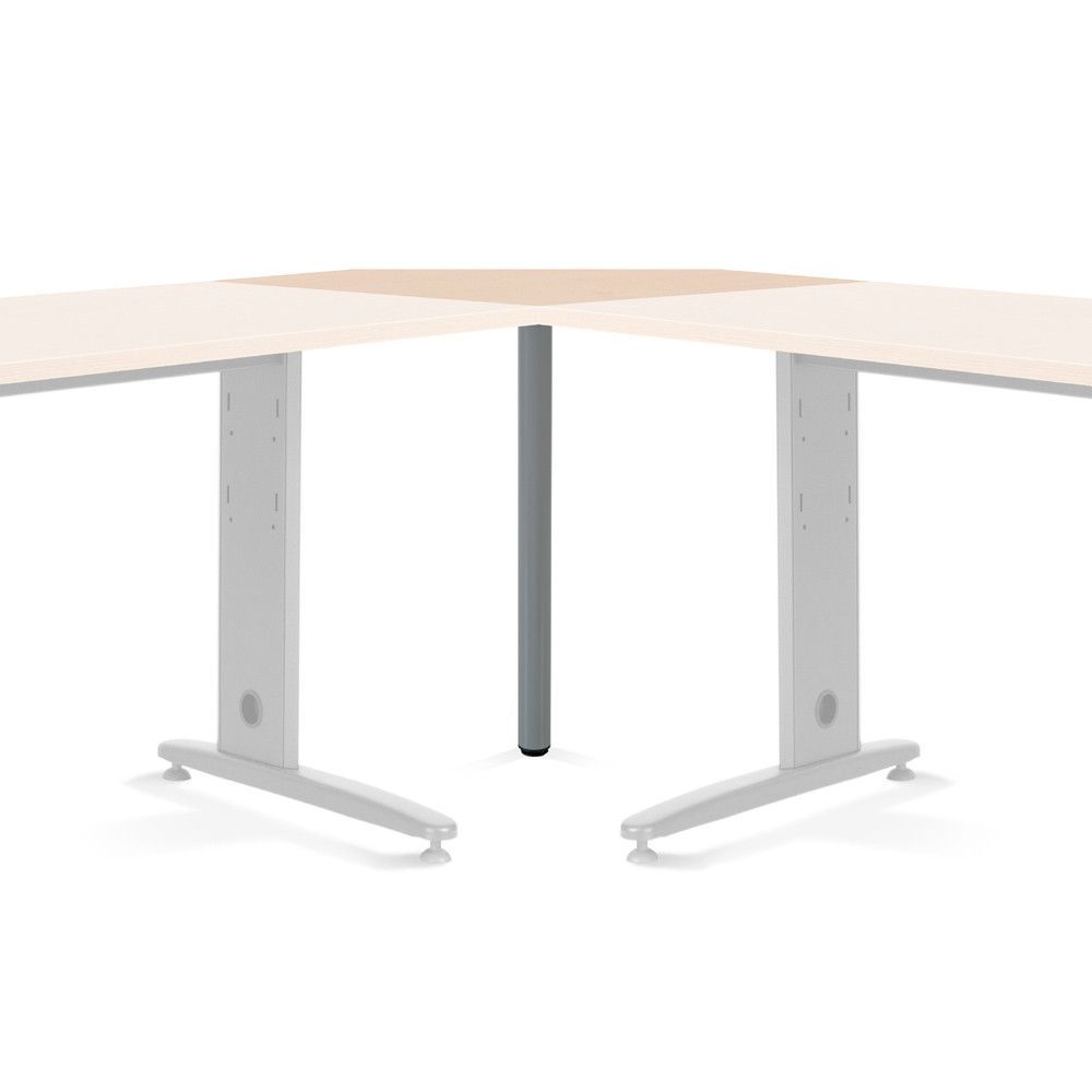 Mesa Ángulo 90º Aluminio/Haya