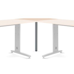 Mesa Ángulo 90º Aluminio/Haya