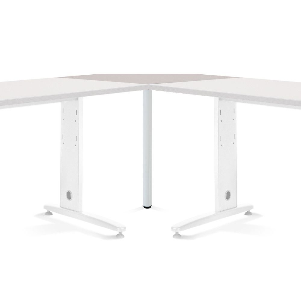 Mesa Ángulo 90º Blanco/Gris