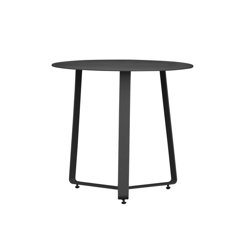 Mesa auxiliar de jardín grande de aluminio en antracita, 60 x 60 x 55 cm | Bangor