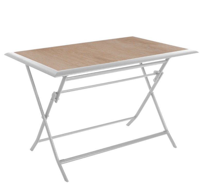 Mesa blanca Azua de 4 plazas 70x110 cm