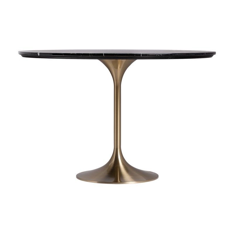 Mesa Comedor Kelheim de piedra sinterizada en natural, 120 x 120 x 76 cm