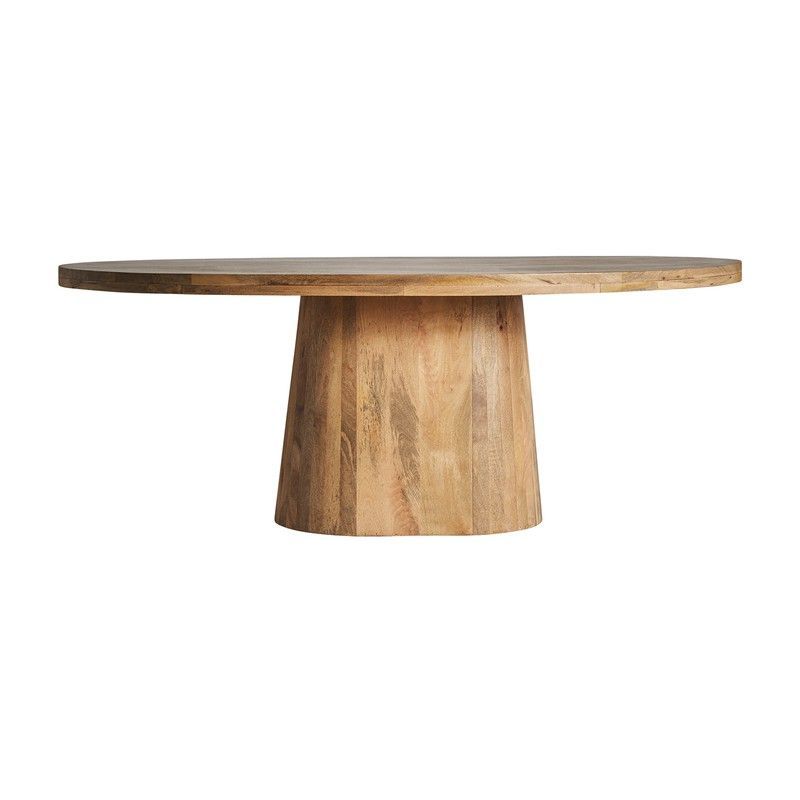 Mesa Comedor Mersch de madera de mango en natural, 200 x 100 x 76 cm