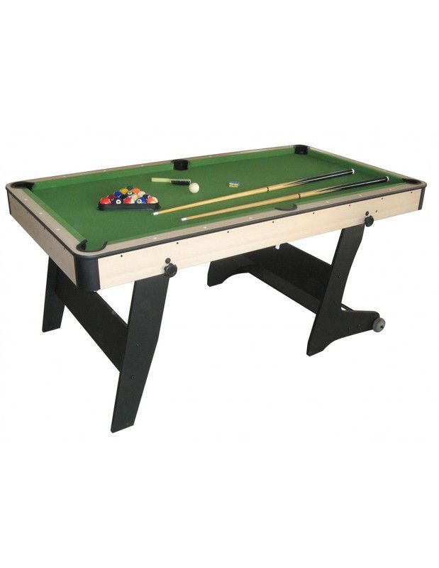 Mesa de Billar Plegable Manhattan medidas producto 183 x 99 x 78 cm  campo de juego 168 x 84 - PL1107