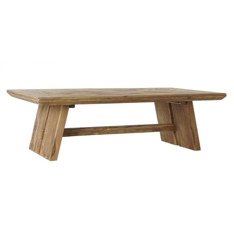 Mesa de centro de Jardín de Madera Reciclada, 130x70x40 cm