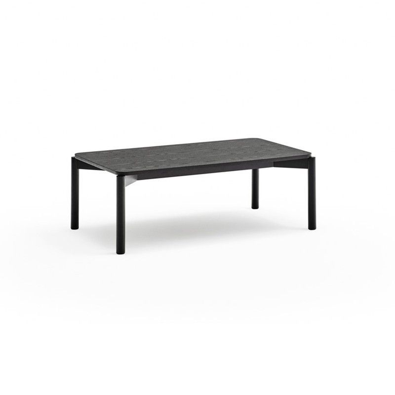 Mesa de centro de madera en negro, 110 x 60 x 40 cm | Atlas