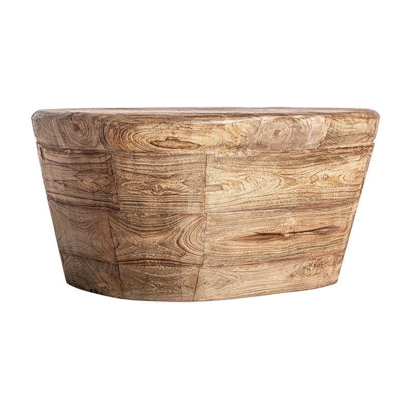 Mesa De Centro Lestans de madera de teka en marrón, 60 x 50 x 30 cm