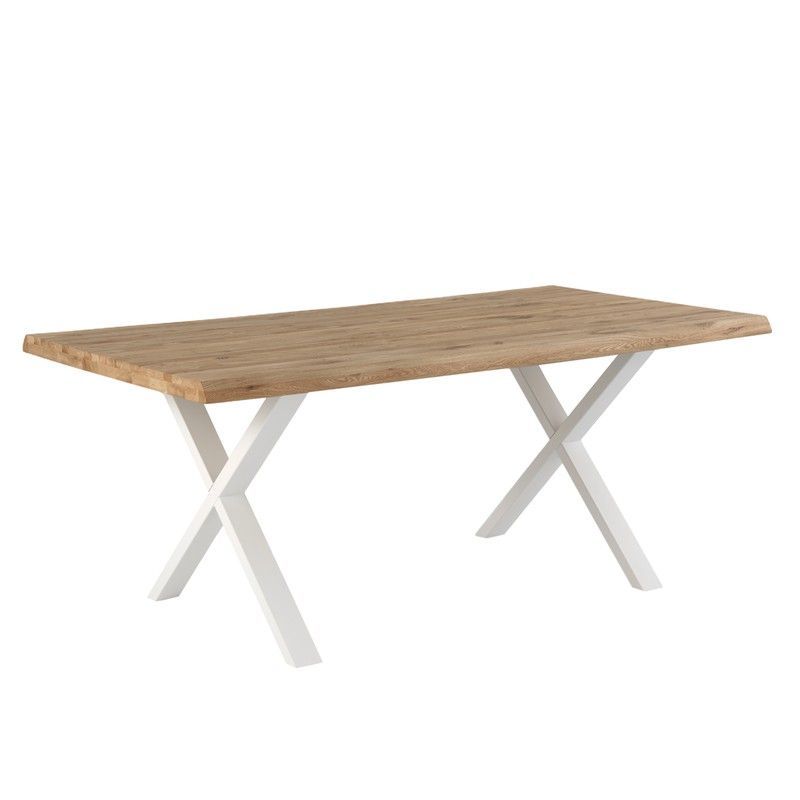 Mesa de comedor  en madera roble , 220 x 100 x 74cm