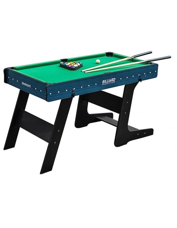 Mesa de juego futbolín Mesa de billar plegable 122 x 61 x 71,5 cm PL2043