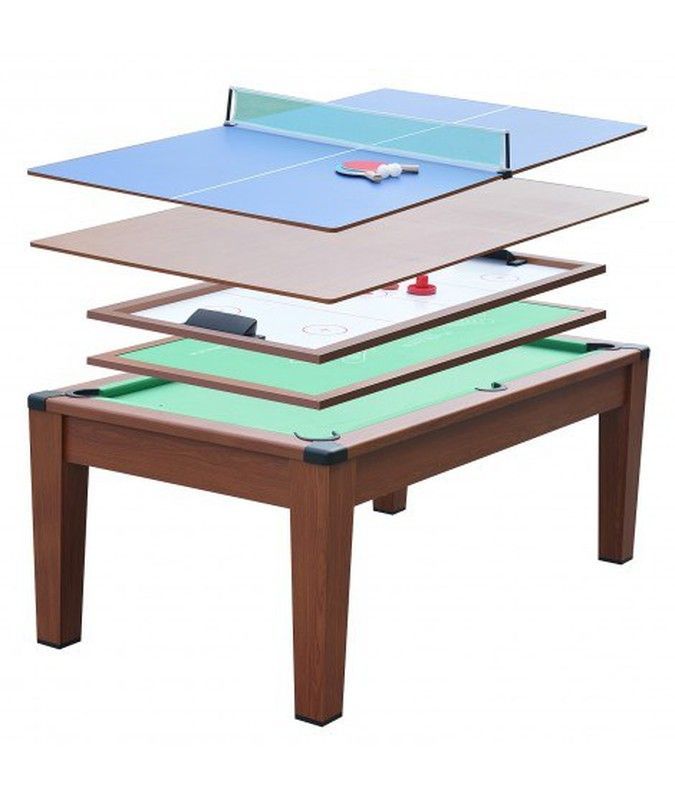 Mesa de juego futbolín Multijuegos 5 en 1 195 x 109 x 79 cm PL2258