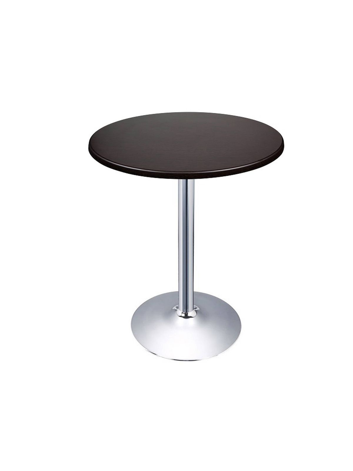 Mesa de vending Altarejos base cromada y tablero 60cm negro