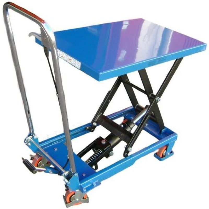 Mesa elevadora manual 150 kg, Asa plegable 10154